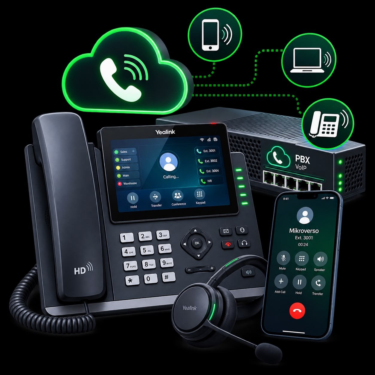 Telefonia IP y centrales PBX virtuales